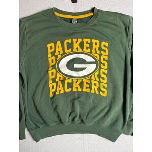 Vintage NFL Green Bay Packers Sweater Mens XL Green Crewneck Pullover